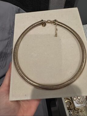 Gold Women’s Snake Chain Collar Necklace - Unbranded
